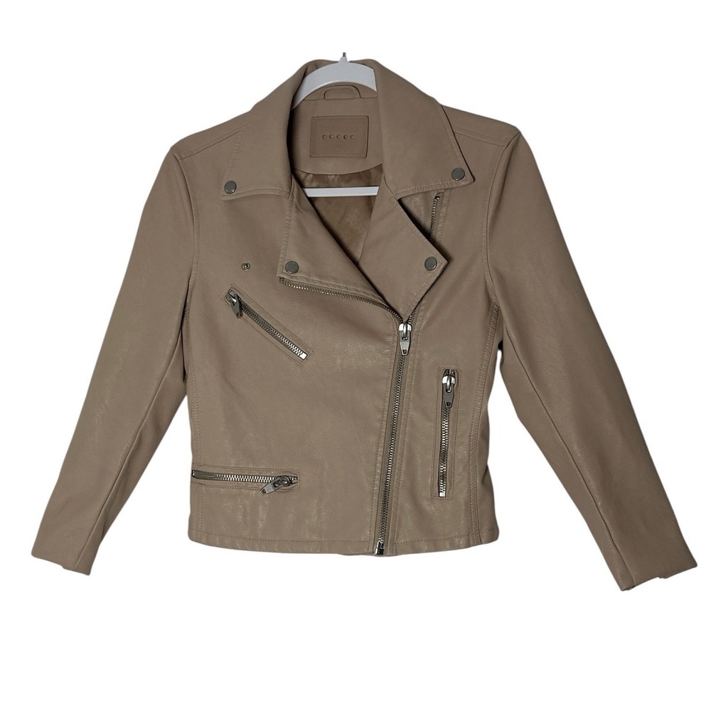 BLANKNYC Moto Jacket Women's XS Crop Outdoor Motorcycle Full Zip Pockets Biker